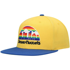 Denver Nuggets Hardwood Classics Snapback Hat Gold/Royal