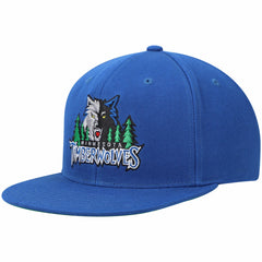 Minnesota Timberwolves Hardwood Classics Snapback Hat Blue