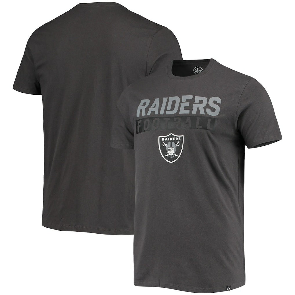 Las Vegas Raiders '47 Dark Ops Super Rival T-Shirt Charcoal