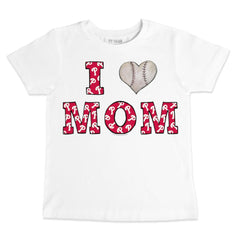 Philadelphia Phillies Tiny Turnip Youth Heart Mom T-Shirt - White T-shirts