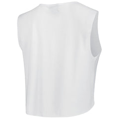 Tampa Bay Buccaneers Cuce Women's Sequin Tri-Blend Cropped Tank Top White