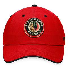 NHL Chicago Blackhawks Fanatics Original Six Adjustable Hat - Red