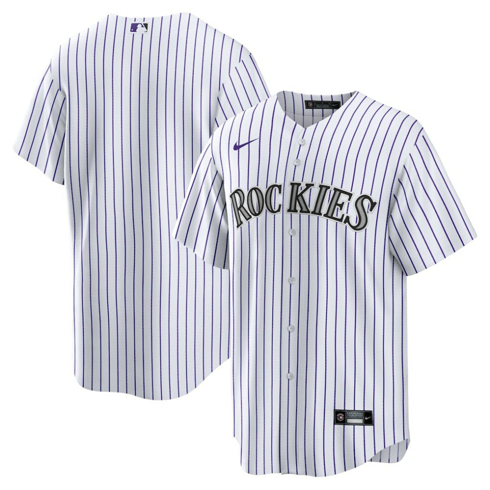 MLB Colorado Rockies Nike Home Blank Replica Jersey - White