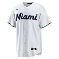 Miami Marlins Nike Home Blank Replica Jersey - White Jerseys