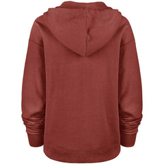 Washington Commanders '47 Women's Color Rise Kennedy Pullover V-Neck Hoodie Heathered Burgundy