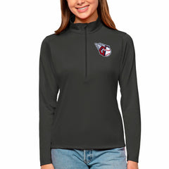 Cleveland Guardians Antigua Women's Tribute Quarter-Zip Pullover Top - Charcoal Pullover