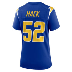 NFL Khalil Mack Los Angeles Chargers Women's Alternate Game Jersey - Royal