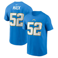 Khalil Mack Los Angeles Chargers Player Name & Number T-Shirt Powder Blue