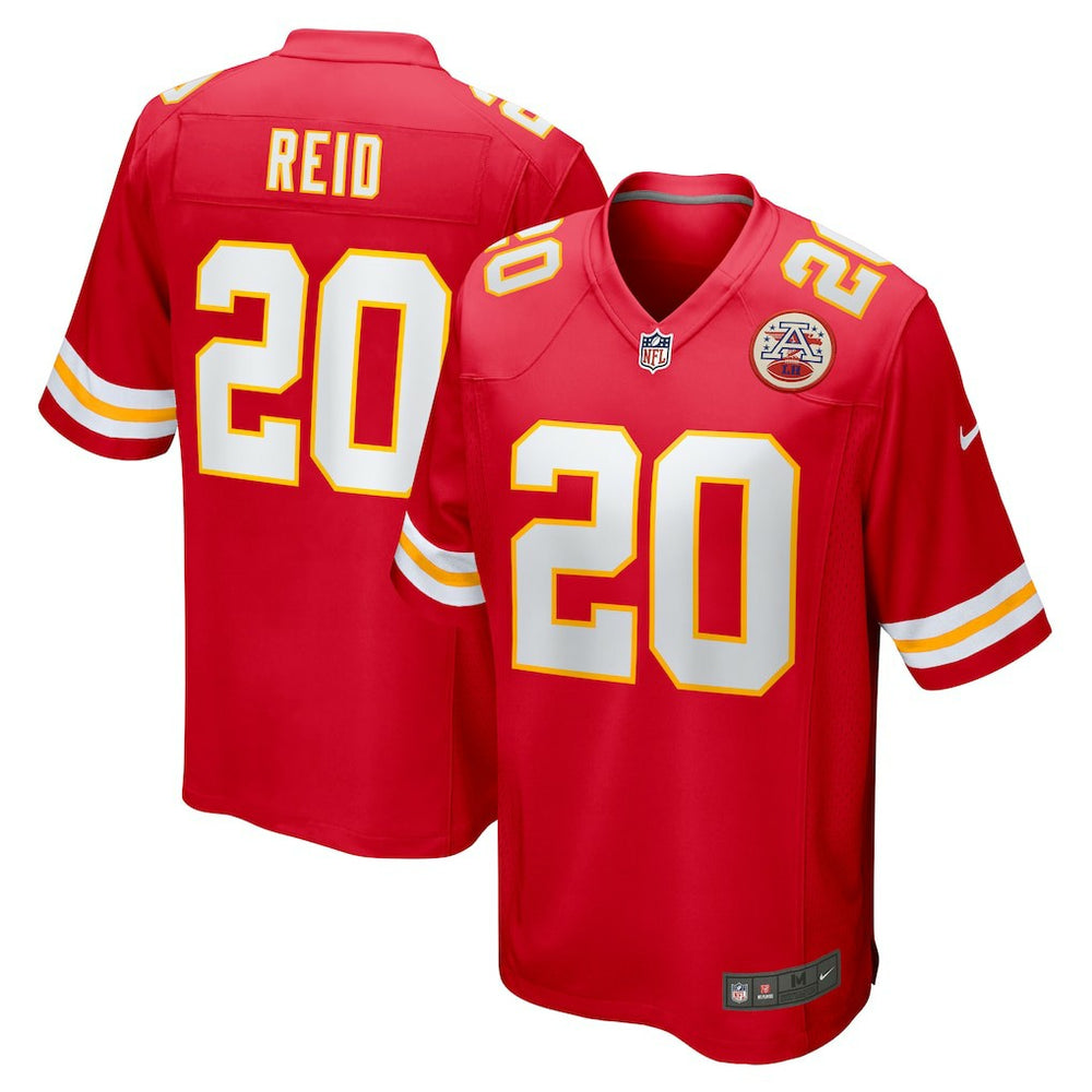 NFL Justin Reid Kansas City Chiefs Game Jersey - Red