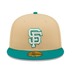 San Francisco Giants New Era Mango Forest 59FIFTY fitted hat - Natural/Teal Hats