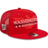 Washington Nationals New Era Patriot Trucker 9FIFTY Snapback Hat - Red Hats
