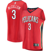 NBA C.J. McCollum New Orleans Pelicans Youth Fast Break Replica Player Jersey Red - Statement Edition