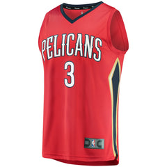 NBA C.J. McCollum New Orleans Pelicans Youth Fast Break Replica Player Jersey Red - Statement Edition
