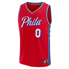 NBA Tyrese Maxey Philadelphia 76ers Fast Break Replica Player Jersey - Statement Edition - Red