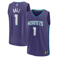 NBA LaMelo Ball Charlotte Hornets Fast Break Replica Player Jersey - Statement Edition - Purple