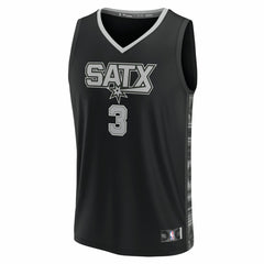 NBA Keldon Johnson San Antonio Spurs Fast Break Replica Player Jersey - Statement Edition - Black