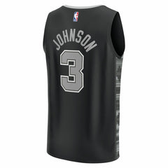 NBA Keldon Johnson San Antonio Spurs Fast Break Replica Player Jersey - Statement Edition - Black