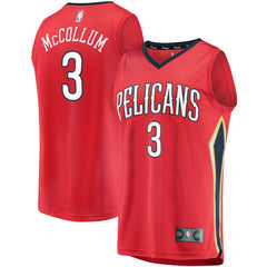 NBA C.J. McCollum New Orleans Pelicans Fast Break Replica Player Jersey - Statement Edition - Red