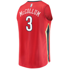 NBA C.J. McCollum New Orleans Pelicans Fast Break Replica Player Jersey - Statement Edition - Red