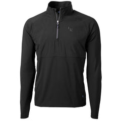 Colorado Rockies Cutter & Buck Adapt Eco Knit Hybrid Recycled Quarter-Zip Pullover Jacket - Black Jackets