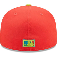 New York Yankees New Era Lava Highlighter Combo 59FIFTY Fitted Hat - Red/Neon Green Hats