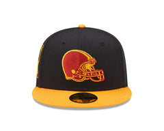 Cleveland Browns New Era 60th Anniversary 59FIFTY Fitted Hat Navy/Gold