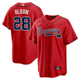 Matt Olson Atlanta Braves Nike Alternate 2 Replica Jersey - Red Jerseys