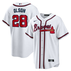 MLB Matt Olson Atlanta Braves Nike Home Replica Player Jersey - White