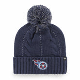 Tennessee Titans '47 Women's Bauble Cuffed Knit Hat with Pom Navy