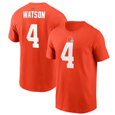 Deshaun Watson Cleveland Browns Player Name & Number T-Shirt Orange
