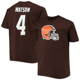 Deshaun Watson Cleveland Browns Big & Tall Player Name & Number T-Shirt Brown