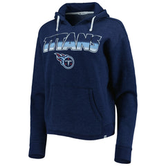 Tennessee Titans '47 Women's Color Rise Kennedy Notch Neck Pullover Hoodie Navy