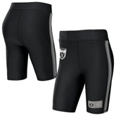 Las Vegas Raiders WEAR by Erin Andrews Women's Biker Shorts Black