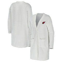 Arizona Cardinals WEAR by Erin Andrews Women's Cozy Lounge Cardigan Sweater Cream
