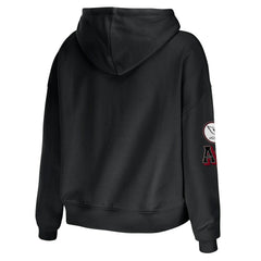 Arizona Cardinals WEAR by Erin Andrews Women's Modest Cropped Pullover Hoodie Black
