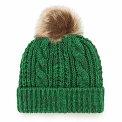 Green Bay Packers '47 Women's Meeko Cuffed Knit Hat with Pom Green
