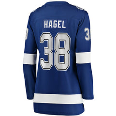 NHL Brandon Hagel Tampa Bay Lightning Fanatics Women's Home Breakaway Player Jersey - Blue