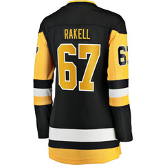 NHL Rickard Rakell Pittsburgh Penguins Women's Fanatics Home Breakaway Player Jersey - Black