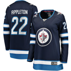 NHL Mason Appleton Winnipeg Jets Fanatics Women's Home Breakaway Jersey - Navy