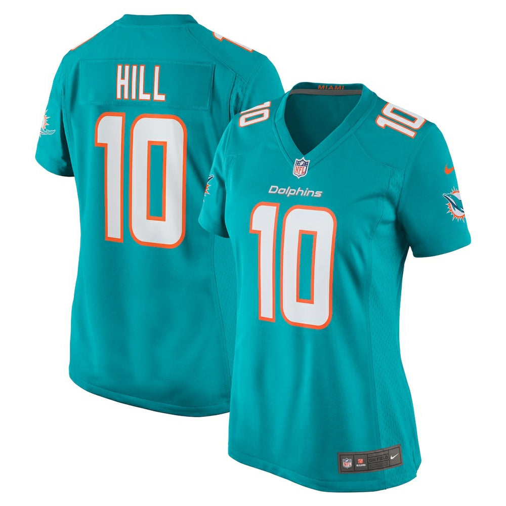 NFL Tyreek Hill Miami Dolphins Women's Player Jersey - Aqua