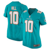 Tyreek Hill Miami Dolphins Women's Player Jersey Aqua