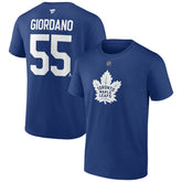 NHL Mark Giordano Toronto Maple Leafs Fanatics Authentic Stack Name & Number T-Shirt - Blue