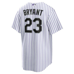 MLB Kris Bryant Colorado Rockies Nike Replica Player Jersey - White/Purple