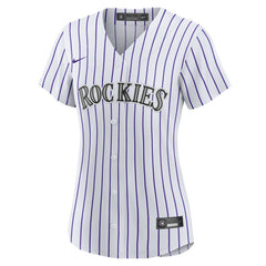 MLB Kris Bryant Colorado Rockies Nike Women's Replica Player Jersey - White/Purple