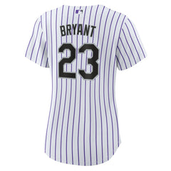 MLB Kris Bryant Colorado Rockies Nike Women's Replica Player Jersey - White/Purple