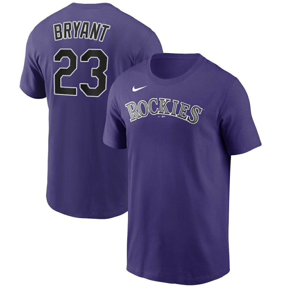 Kris Bryant Colorado Rockies Nike Name & Number T-Shirt - Purple T-shirts