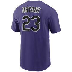 Kris Bryant Colorado Rockies Nike Name & Number T-Shirt - Purple T-shirts