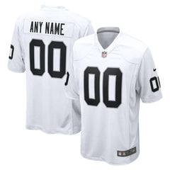 NFL Las Vegas Raiders Youth Team Custom Game Jersey - White