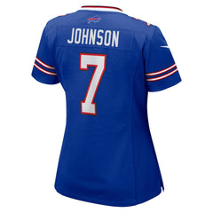 NFL Taron Johnson Buffalo Bills Women's Game Player Jersey - Royal