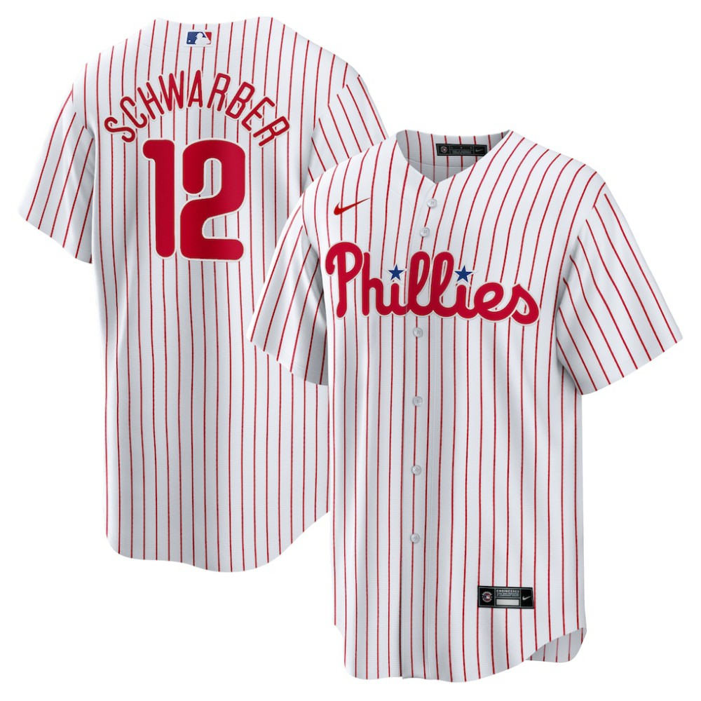 MLB Kyle Schwarber Philadelphia Phillies Nike Replica Player Jersey - White